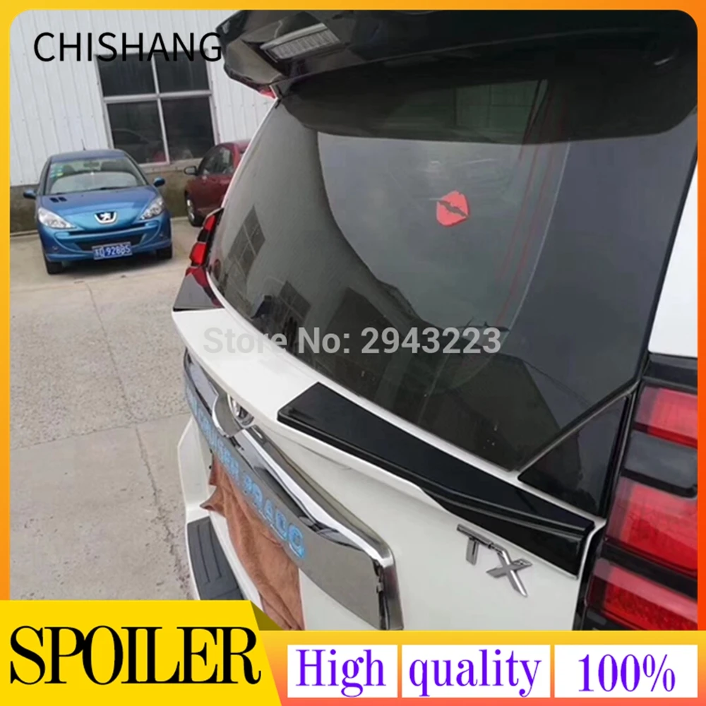 

Car Styling For Toyota Cruiser Prado FJ150 FJ 150 2010-2019 ABS Plastic White Black Color Rear Boot Trunk Wing Middle Spoiler