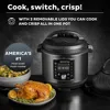 Air Fryer and Electric Pressure Cooker Combo with Multicooker Lids that Air Fries,Steams,Slow Cooks,Sautés,Dehydrates&More 2