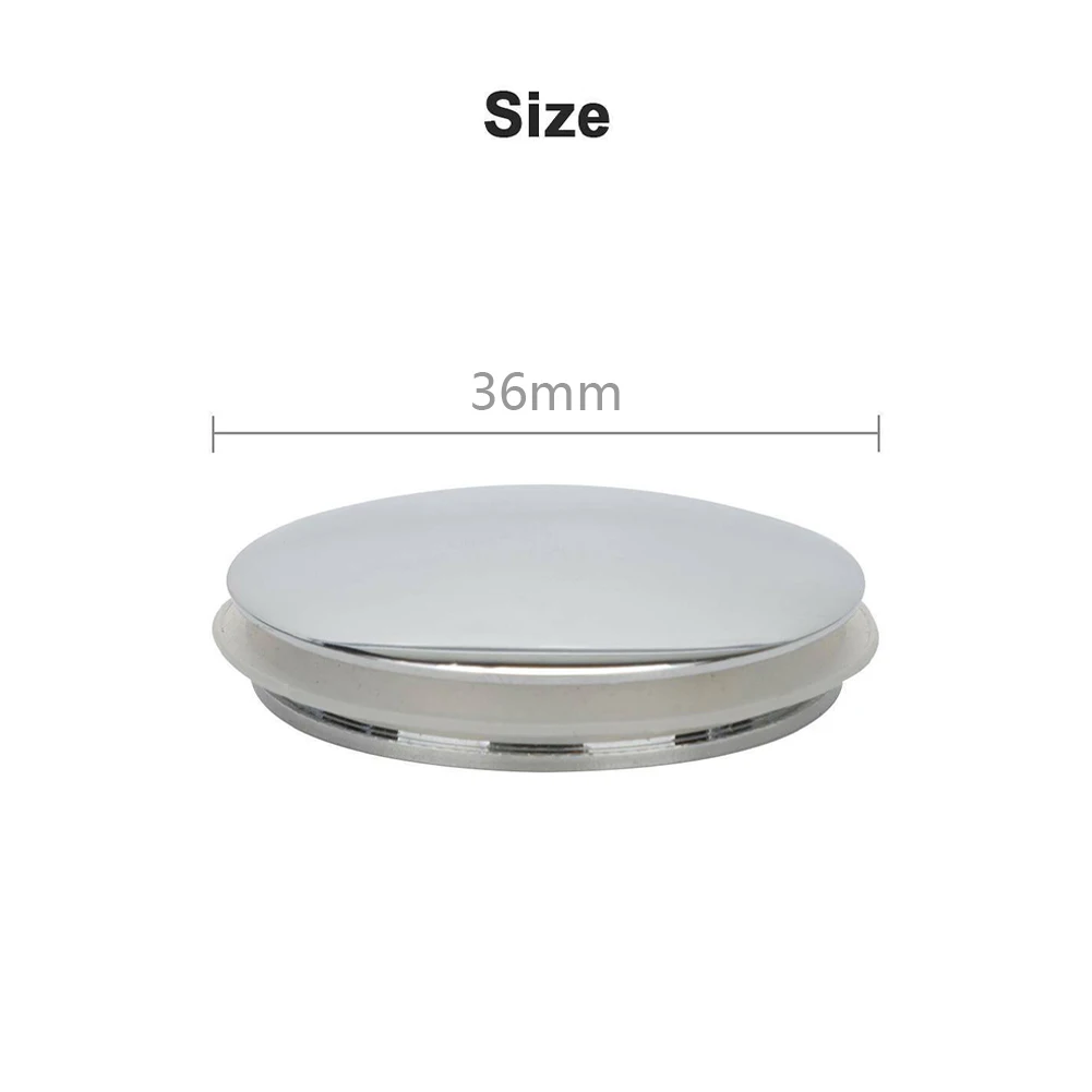 36mm Bathtub Sink Drain Stopper Bathroom Bath Tub Sink Waste Pop-Up Plug Replacement Slotted Basin Sink Tap Drain Accessories 6