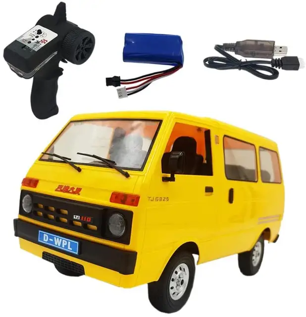 WPL D42 Upgrade 1:10 Scale 2wd Rc Car Rock Crawler Boys Kids Gifts Soft Tires Remote Control Truck Model Toy Complete Version 1