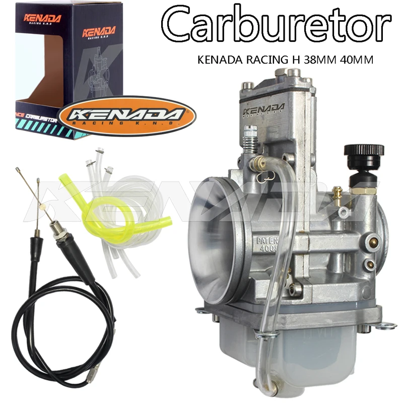 KENADARACINGCarburetorAdjustablePowerJetCarbH38MM40MMPWKFor