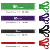 Pull Up Resistance Band 35-85lbs Anti-Snap Latex Powerlifting Stretch Mobility Training Fitness Tool - Image 5