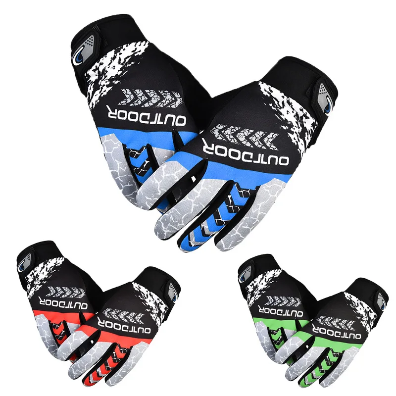 

Motorcycle Gloves Men's Breathable Non-slip Motorcycle Bike Ladies Touch Screen Alpine Gloves Mountain Bike Fitness Full Finger