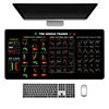 Stock Market Chart Pattern Large Gaming Mousepad XXL Keyboard Gamer Mouse Pad On The Table Speed Desk Mat 100x50cm Mouse Mats 2