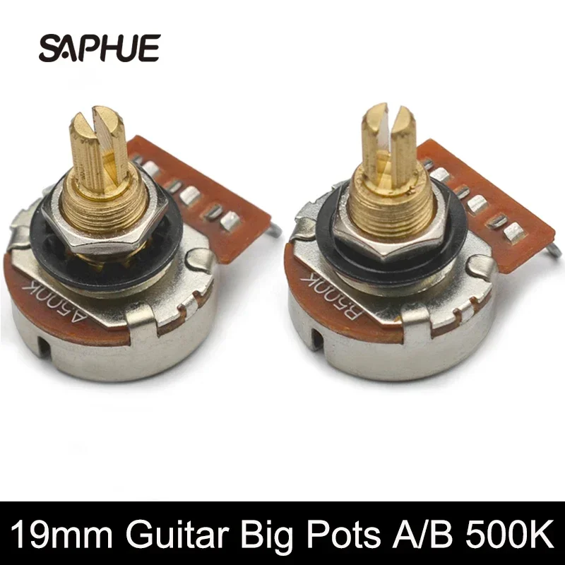 

30Pcs Guitar Pots 19mm Long Split Shaft Guitar Potentiometer A500K/B500K Volume/Tone Potentiometer for Electric Guitar