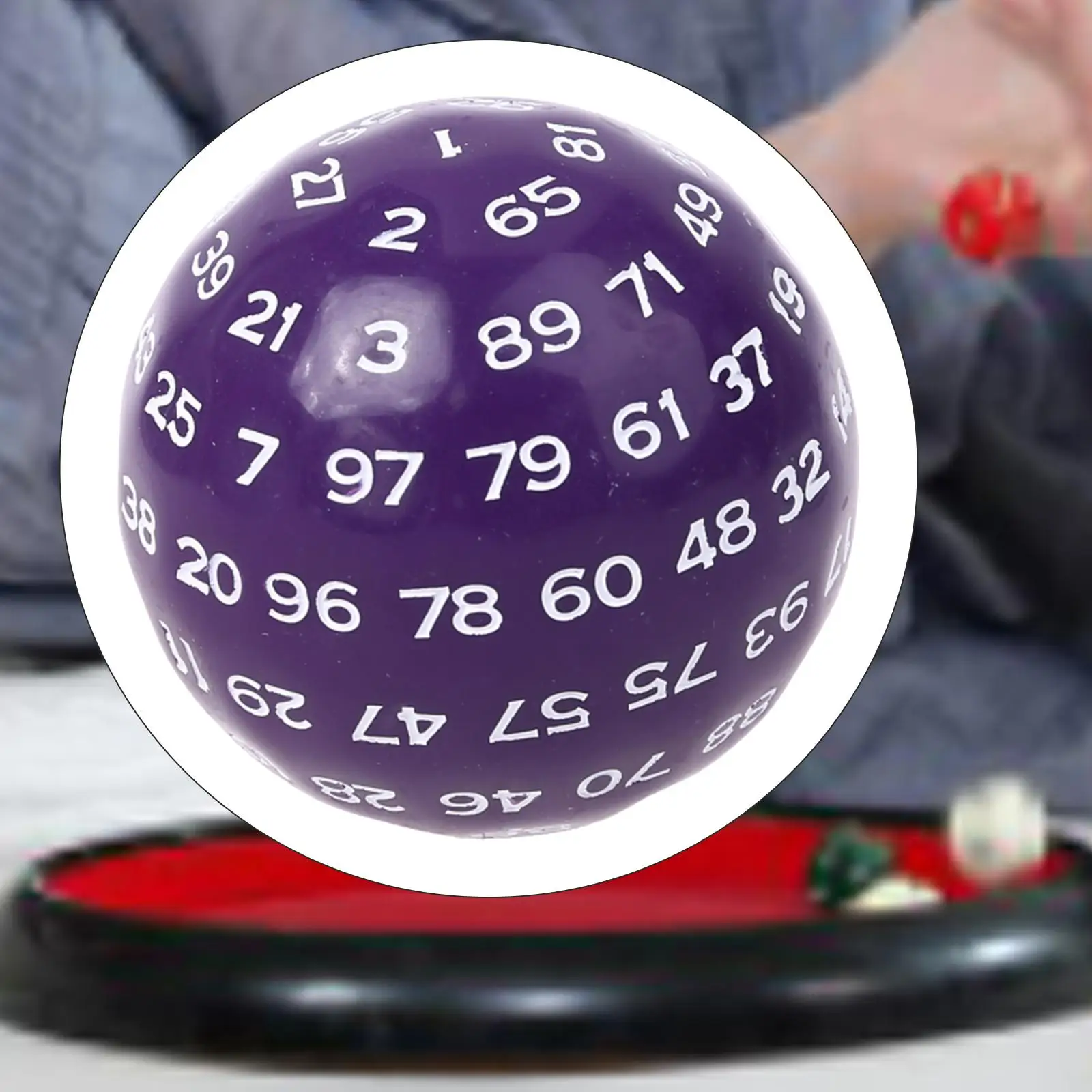 100 Sided Polyhedral Dice D100 Dice Game Entertainment Acrylic Dices for Role Playing Game Table Board Kids Adult Play Fun Home