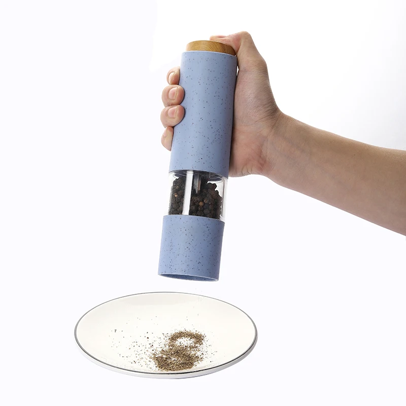 Colorful Electric Automatic Mill Pepper and Salt Grinder Adjustable Coarseness Spice Grinder Kitchen Cooking Tool