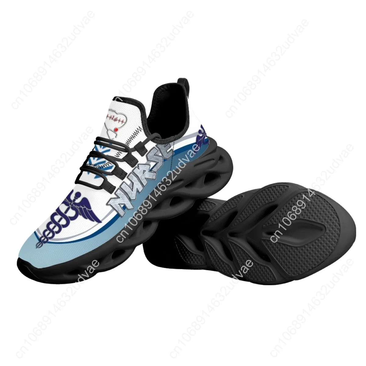 Fashion Platform Blade Shoes Paramedic EMT Pattern Tennis Brand Sneakers Women Running Shoes Footwear Nurse Flats
