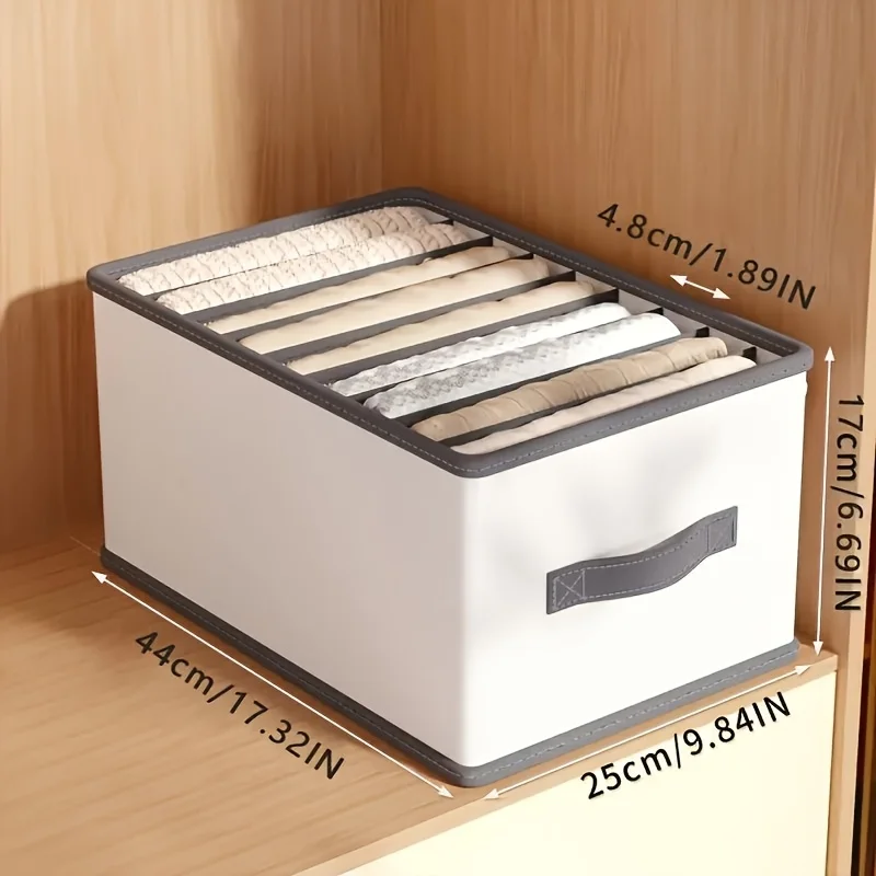 Faltbarer Stoff Schubladenorganizer Für Kleidung Und Schrank_voghion.com