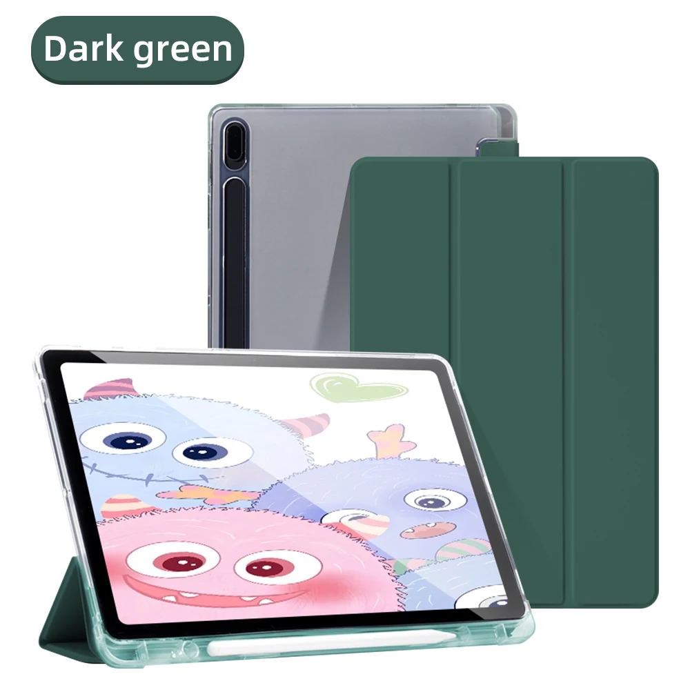 Transparent Tablet Cover with Pencil Holder - Enhanced Protection