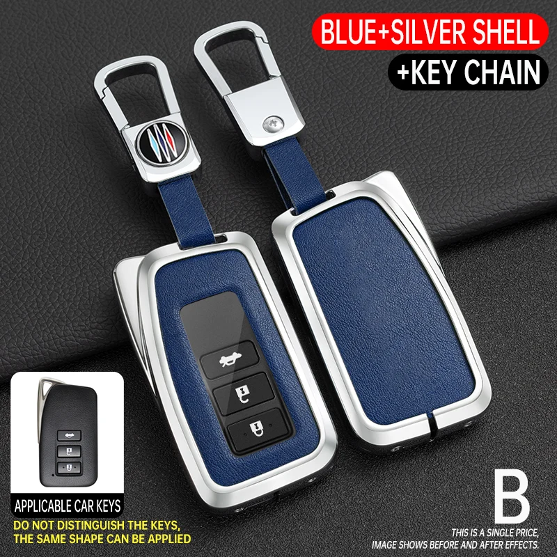 Premium Car Key Cover Case with Keychain and Keyring Accessories
