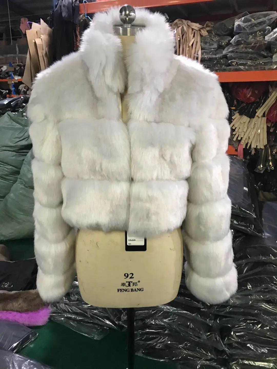 Spring Autumn Winter Women Short Fashion Style Faux Fox Fur Coat Popular Sweet Model with Collar long down puffer coat