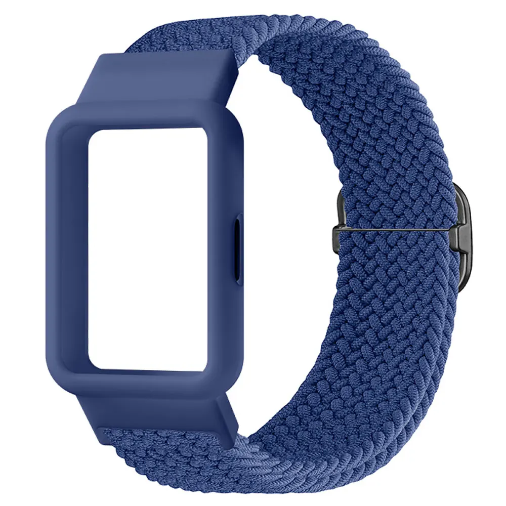 Nylon Breathable Watch Strap and Case with Resiliency Loop