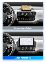 2 DIN auto radio za Volkswagen UP! 2017-2023 UP Manual A/C Ca 2