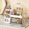 25N 1PC cosmetics storage box Pen holder Dresser Desktop large capacity makeup brush lipstick eyeshadow powder puff storage rack 6