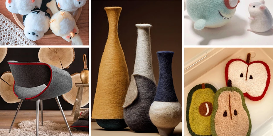 QJH 100-teiliges Nadelfilz-Set, Wollfilznadel-Werkzeug, unverzichtbare Werkzeuge für Anfänger bis Experten, 3 Größen, 3,58/3,38/3,07 Zoll – Detail 16