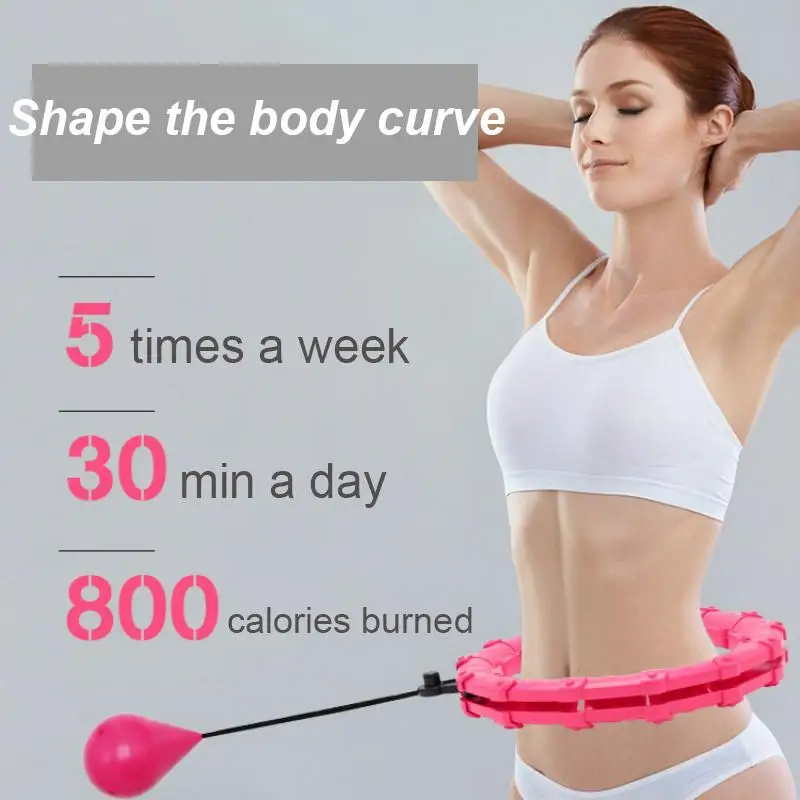 24 Adjustable Sport Hoops Weight Loss Abdominal Thin Waist Exercise Detachable Massage Hoops Fitness Equipment Gym Home Training