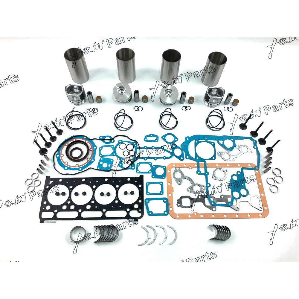 For Kubota engine parts V2203 piston 1G796 2111 repair kit for Bobcat