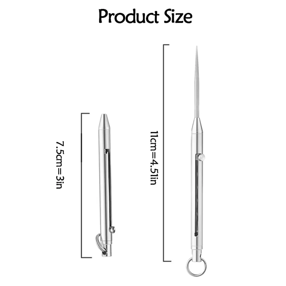 Toothpick Set Portable Titanium Toothpicks Pocket Toothpicks Keychain with Metal Toothpick Holder for Outdoor Picnic Camping