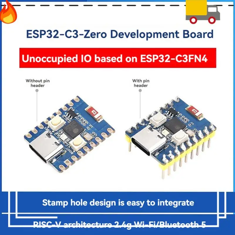 ESP32-C3-Zero Development Board Wifi Bluetooth Module RISC-V 32-Bit Single-Core Processor ESP32-C3FN4 Type-C