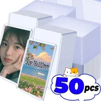 5/10/20/30/50Pcs Clear Toploaders Kpop Idol Photocard Sleeve Anti-scratch PVC DIY Gaming Trading Card HD Plastic Collect Holder 1