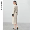 SENTUBILA French Style Womens Skirts Sets Spliced O Neck Long Sleeve Jackets Straight Long Skirt New in Matching Sets 143Z55936 2
