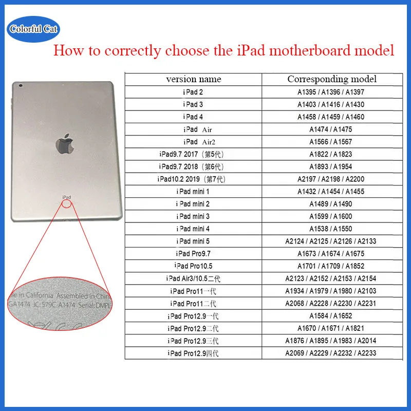 iPad mini 4 logic board A1538 A1550 complete chip system iCloud free unlock motherboard wifi version mobile motherboard