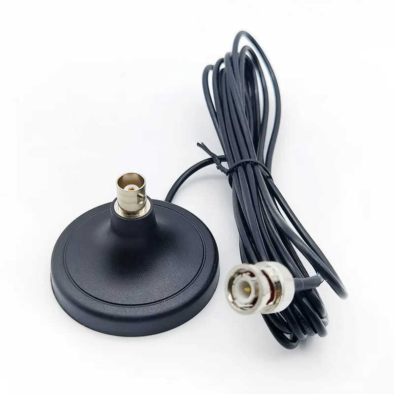 BNC Male and Female Antenna Magnetic Base 3 Meters Extension Cable RG174 for Q9 Wireless Microphone radio antenna