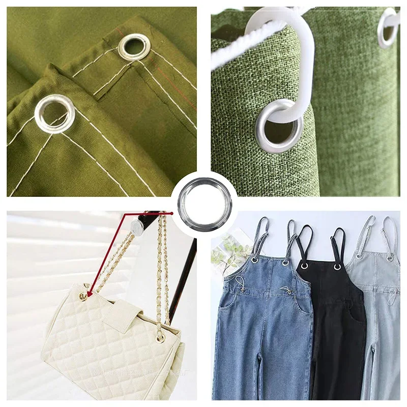 Description Picture 3 of item103Sets Grommet Tool Kit Grommet Setting Tool 100 Sets Grommets Eyelets (1/2 Inch Diameter) Eyelets And Eyelet Punch Die Tool