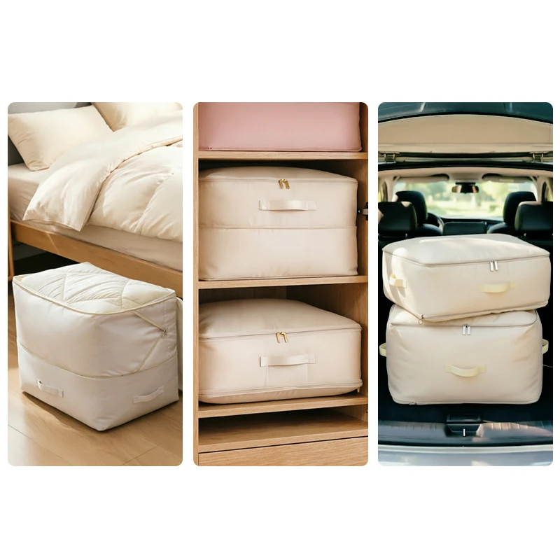Space-Saving Storage Bag for Quilts, Clothes, and Bedding