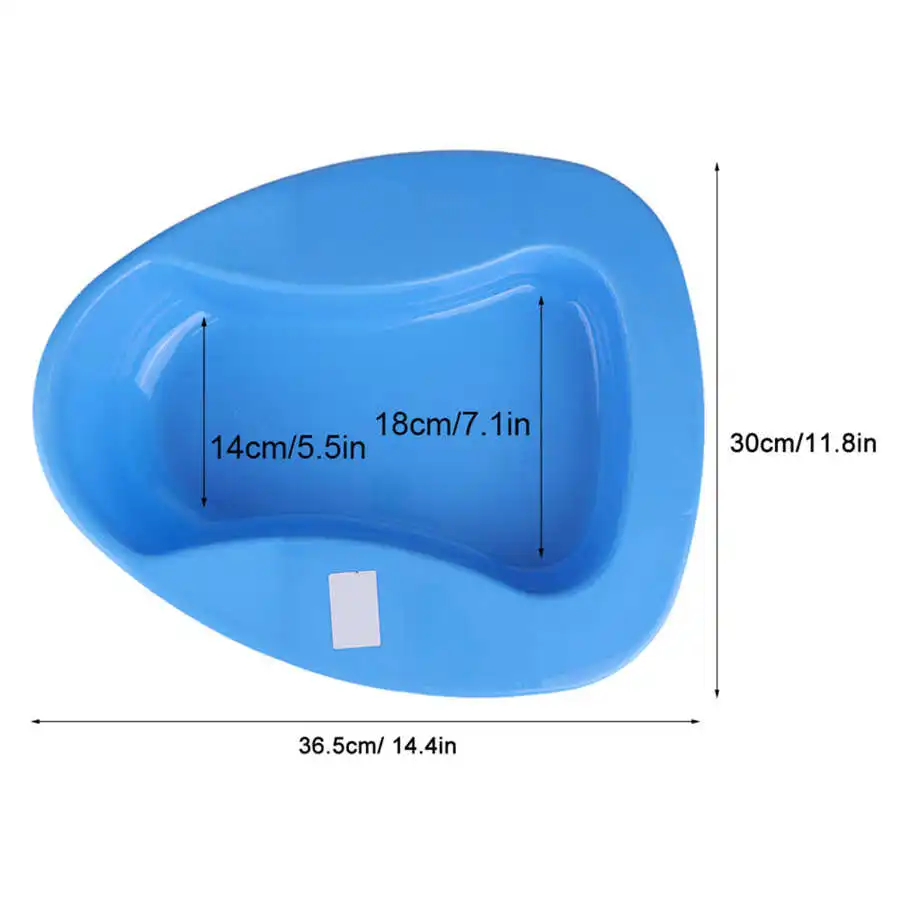 Plastic Stable Bedpan Heavy Duty Anti-Spill Reusable Thick Bedpan for Bed-Bound Patient Elderly Disabled Adult Travel Device 6