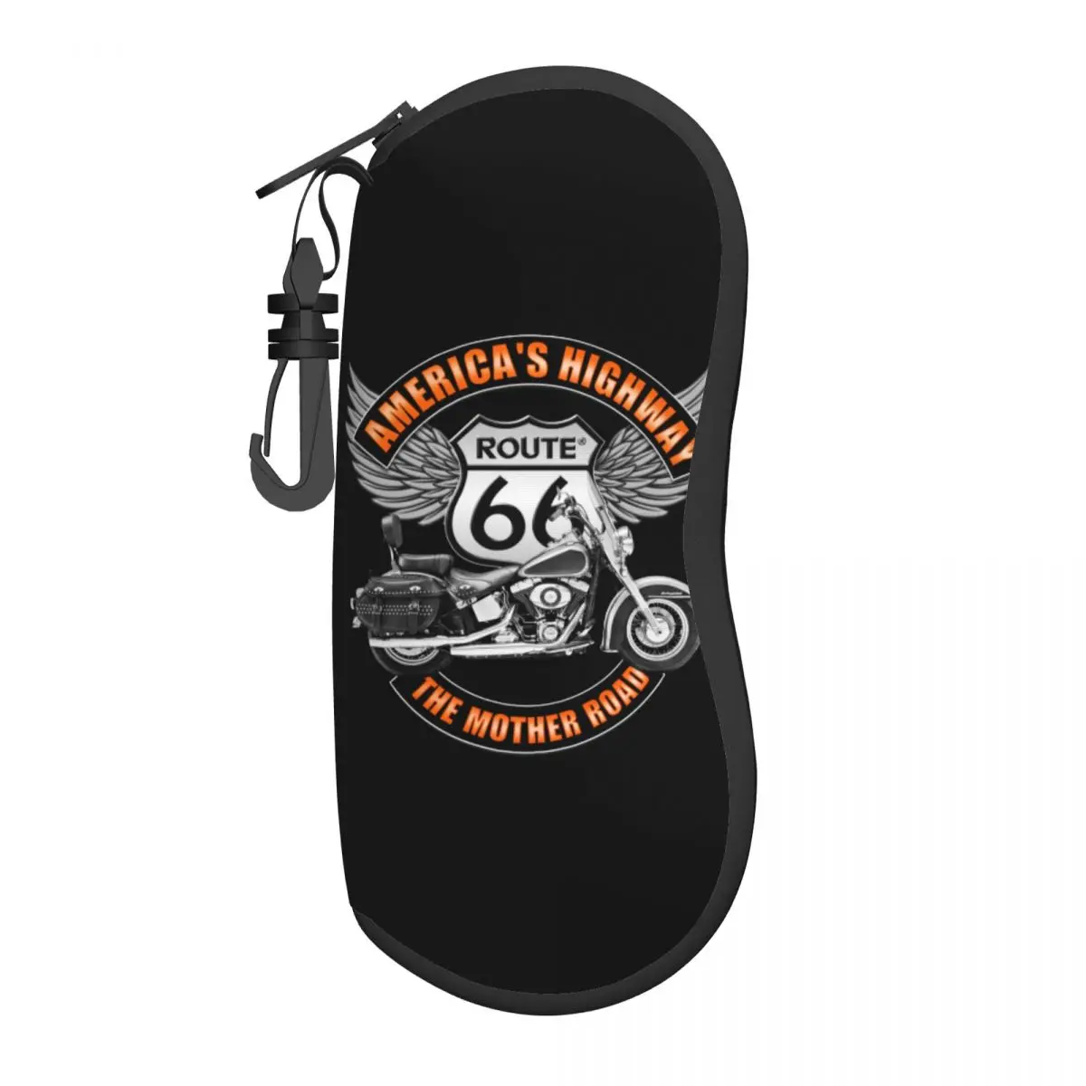 

Железная дорога для очков American Highway, модные аксессуары Route 66, Классическая дорога для мам, школьная коробка для хранения очков, контейнер для очков