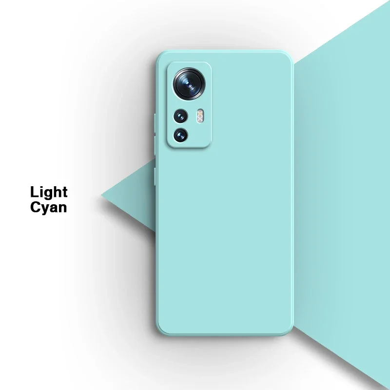Sleek Solid Square Liquid Silicone Phone Case