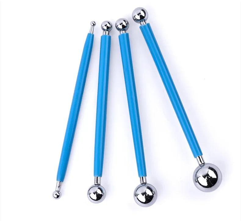 

Pill stick round head solid soft pottery tool Soft pottery clay making tool (eight round ball stick) metal material