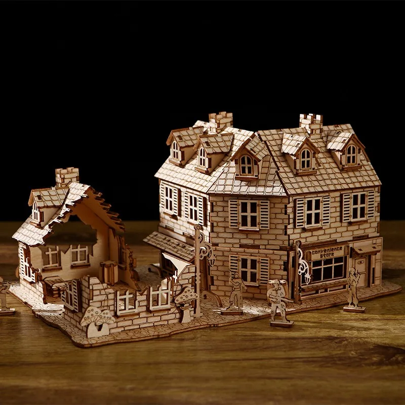 

3D пазл, модель дома, 3D модель, украшение, пазл, деревянный пазл