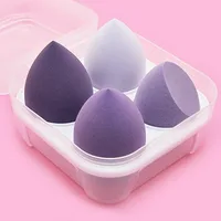 4pcs/bag Fashion Make Up Blender Cosmetic Puff Makeup Sponge Foundation Powder Sponge Beauty Tool Makeup Tool Accessories 2