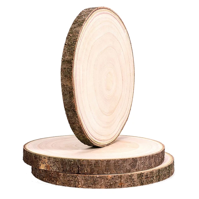 22-40cm Large Wood Slices for Centerpieces Wedding Birthday Cake Round  Display Board Rustic Wedding Centerpiece - AliExpress