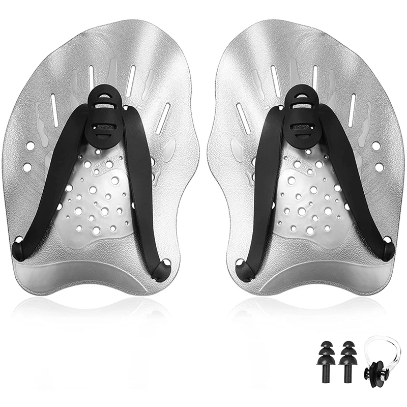 Лопатки для тренировок по плаванию лопатки Power Plus эластичные взрослых и детей