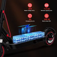 EVERCROSS TECH EV85F Trottinette Électrique Adulte, Pliable 8,5", Moteur 350W, Batterie 7,8AH, Frein Double, Double Amortisseurs 3