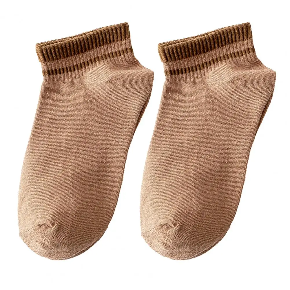 

1 Pair Simple Short Socks Extra Soft Elastic Sports Socks Pure Color Women Thin Ankle Socks