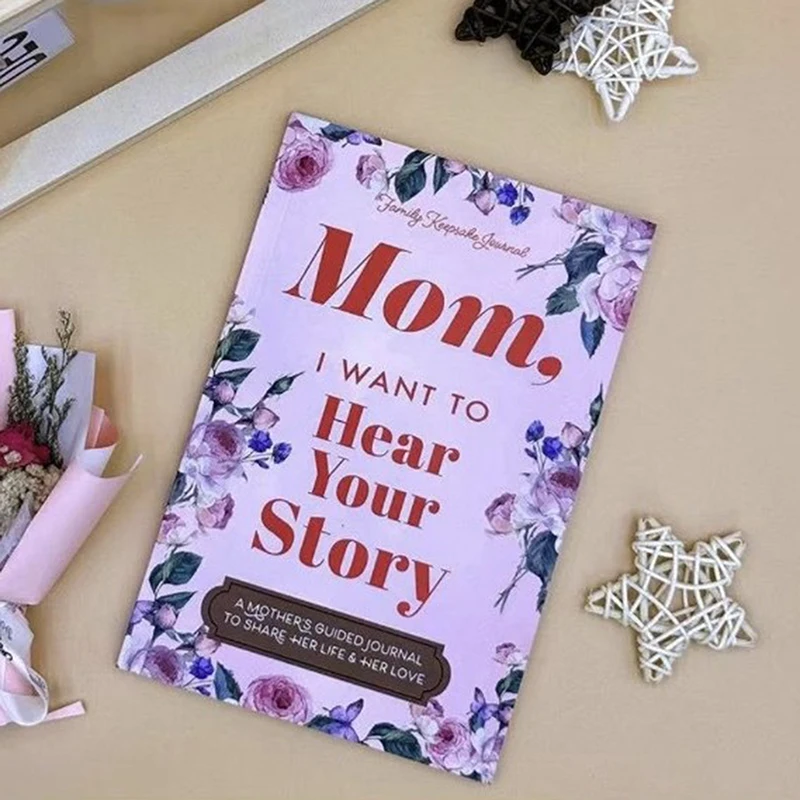 Mom I Want To Hear Your Story Journal Brown A Mather's Guided Journal Multipurpose Book Portable Notebook School Gift