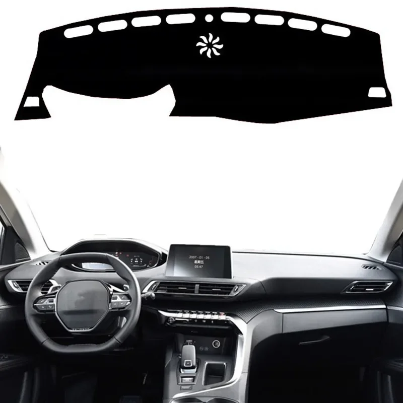 

For Peugeot 3008 GT 5008 2017 2018 2019 Car Dashboard Cover Mat Pad Dashmat Dash Sun Shade Instrument Protect Carpet Accessories