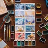 Japanese Kuretake 2023 New Single Color Danmei Solid Watercolor Pigment Student Ancient Style Artist Painting Art Supplies 4