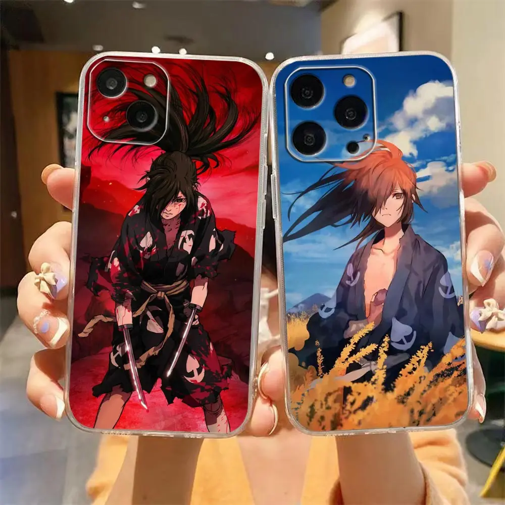 Прозрачный чехол для телефона iPhone Apple 14 12 13 Mini 11 Pro SE 8 7 6 6S Plus X XR XS Max SE, чехол с японским аниме Dororo