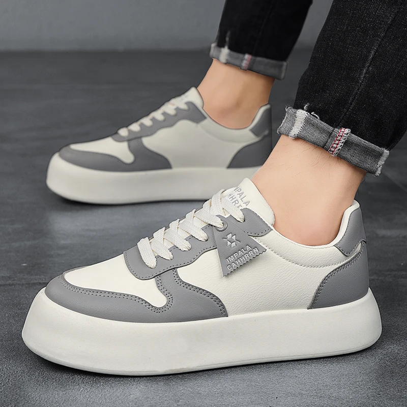 2025 New Men's Casual Shoes Fashion Soft Man Sports Shoe Students Lace-up Light Sneakers for Men Versatile Shoes 2