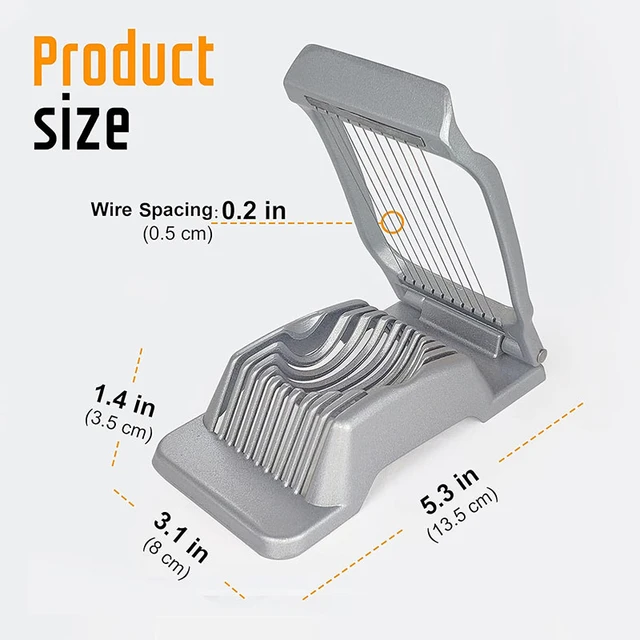 Egg Slicer, Egg Slicer for Hard Boiled Eggs, Aluminium Egg Slicer