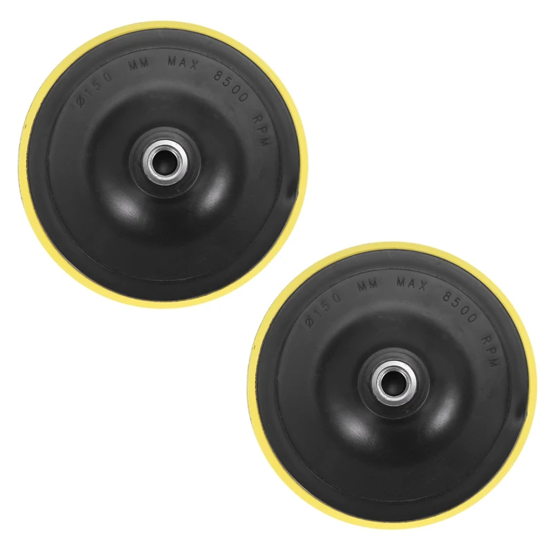 

2X Polishing Pad Backing Pad Sanding Pad Pads M14 For Polishing Machine New K1 Thread Diameter: 150MM
