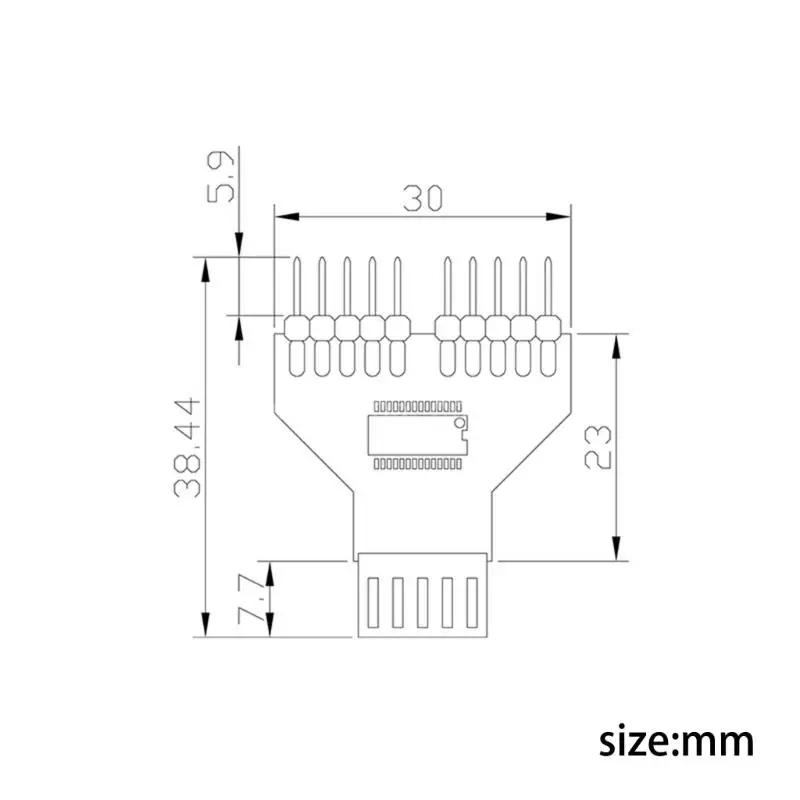 USB 2.0 9핀 스플리터 마더보드 USB 9핀 헤더 1-2 확장 어댑터