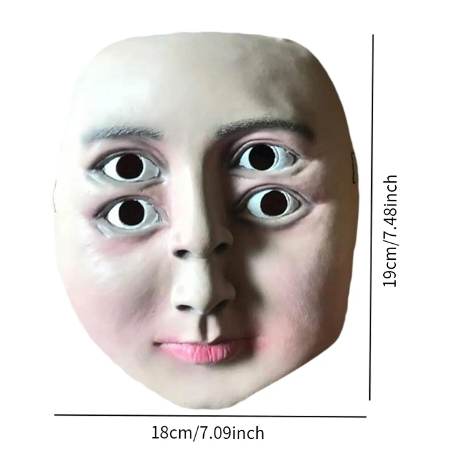 Halloween Four Eyes Mask Decor Creative Latex Dance Makeup Props for Fancy Dress Stage Performance Haunted House Easter Carnival Halloween Four Eyes Mask Decor Creative Latex Dance Makeup Props for Fancy Dress Stage Performance Haunted House Easter Carnival
