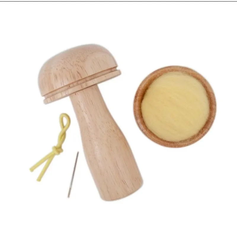 Stoppen Paddestoel Kits Houten Gereedschap Met Sterk Handvat En Geleidelijke Kromming Voor Het Naaien Van Garens Sok